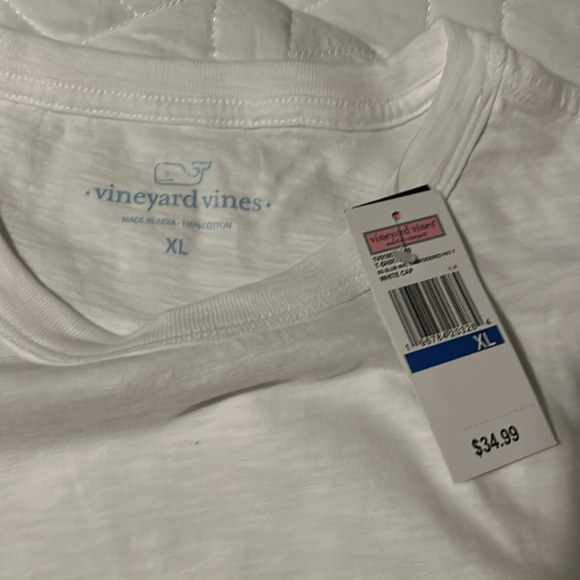 Vineyard Vines Men’s Slub T-Shirt XL White Cap NWT - Picture 3 of 7
